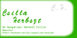 csilla herbszt business card